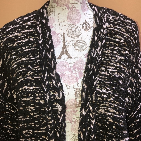 H&M Black Chunky Knit Soft Shrug Cardigan XS - Picture 3 of 7